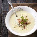 Broccoli roomsoep met paddenstoelen