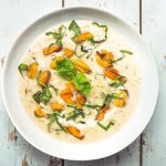 Broccoli roomsoep met paddenstoelen